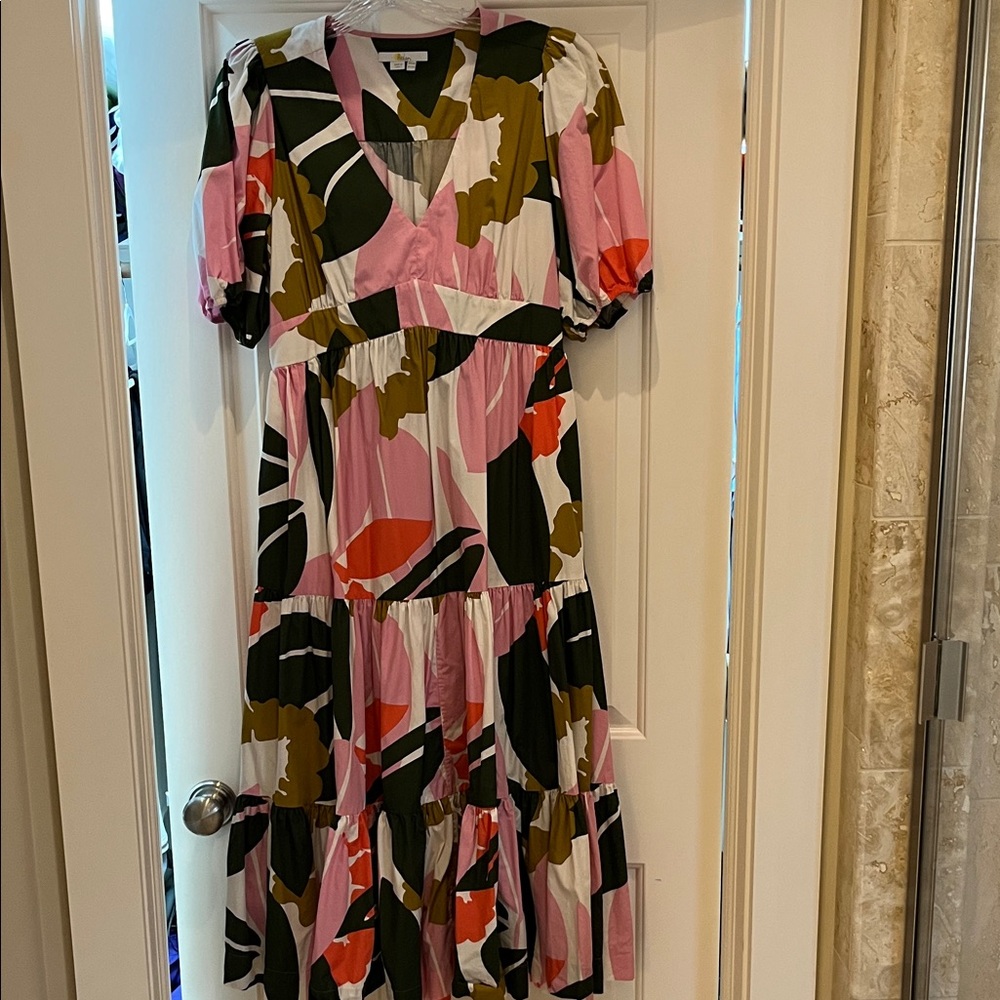 Boden Abstract Floral Maxi Dress